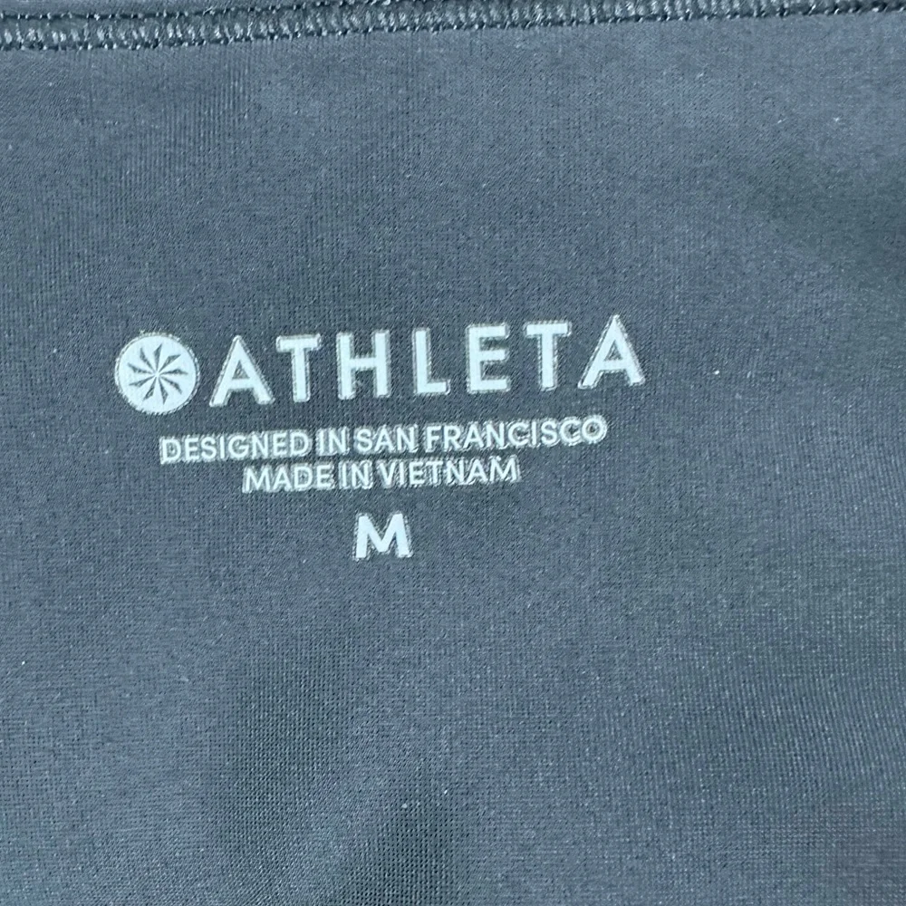 Athleta Stellar Navy Black Tight Size Medium
